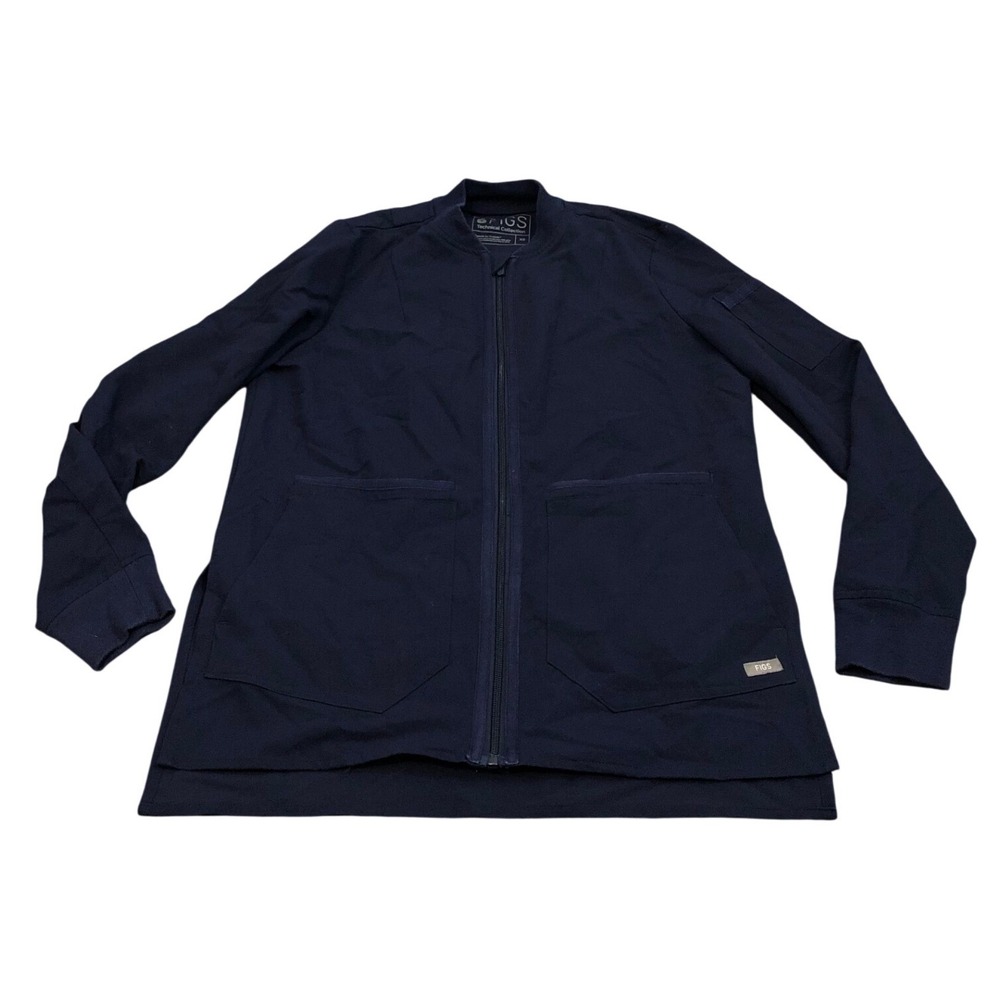 FIGS Bellery Scrub Jacket Technical Collection Full Zip W18SW1007 Navy Size XS